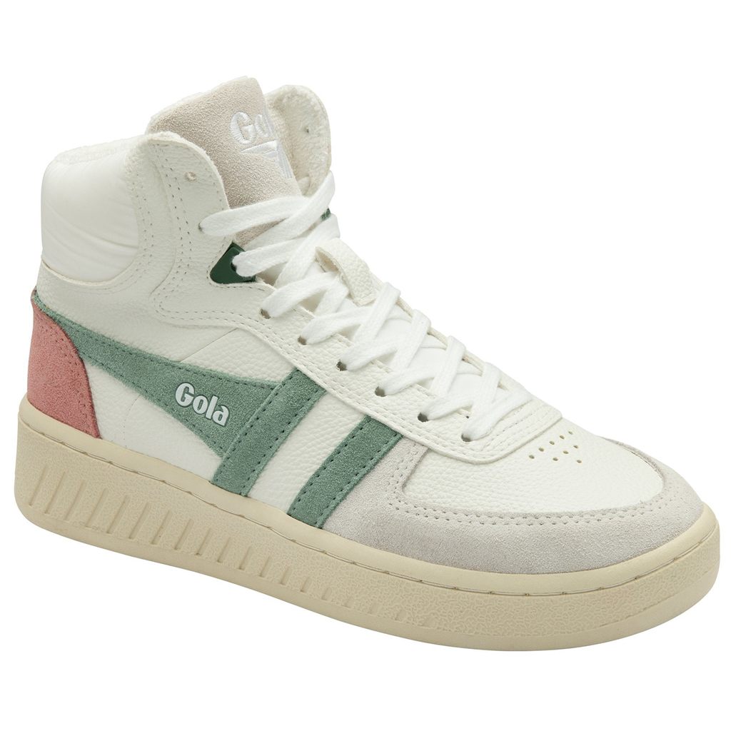 Gola Classics Slam Trident Sneakers Branco Verdes Coral Rosa Portugal | JSMB60379