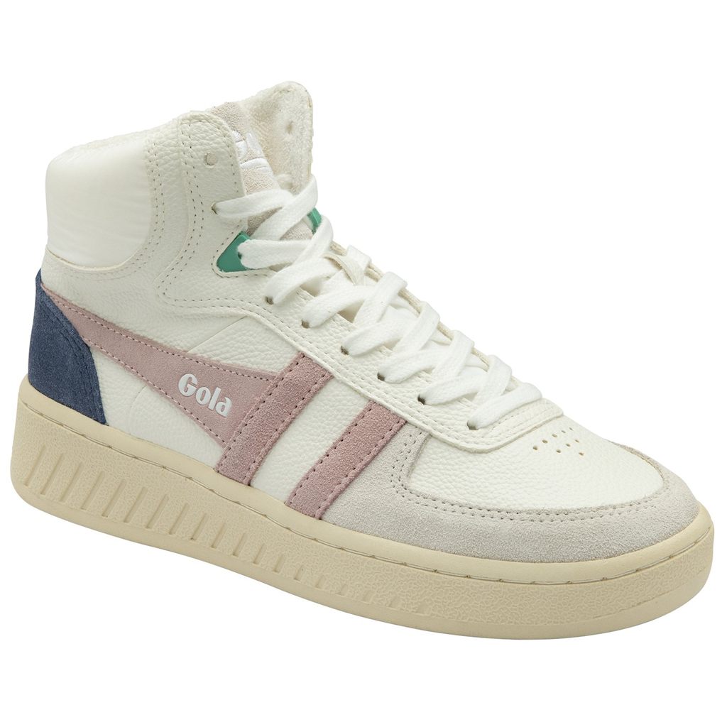 Gola Classics Slam Trident Sneakers Branco Rosa Portugal | ZAEU61785