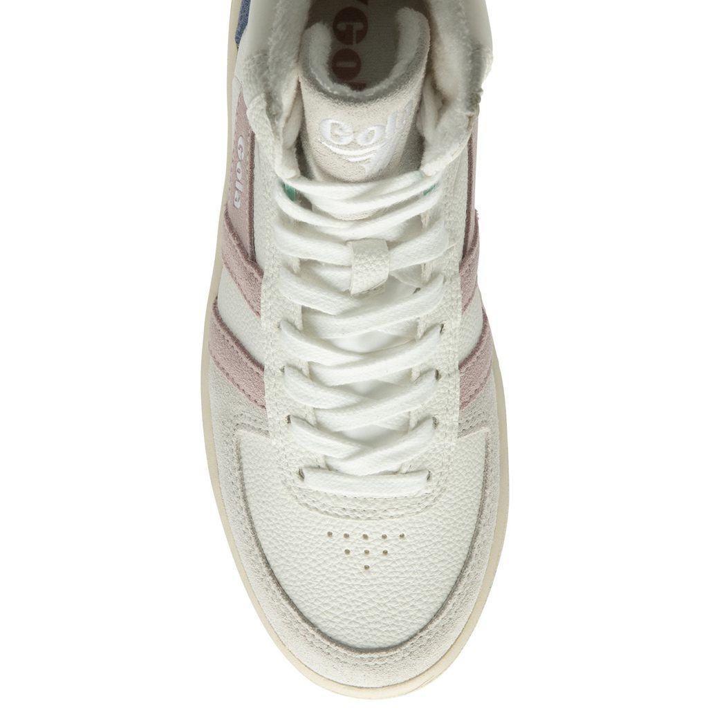 Gola Classics Slam Trident Sneakers Branco Rosa Portugal | ZAEU61785
