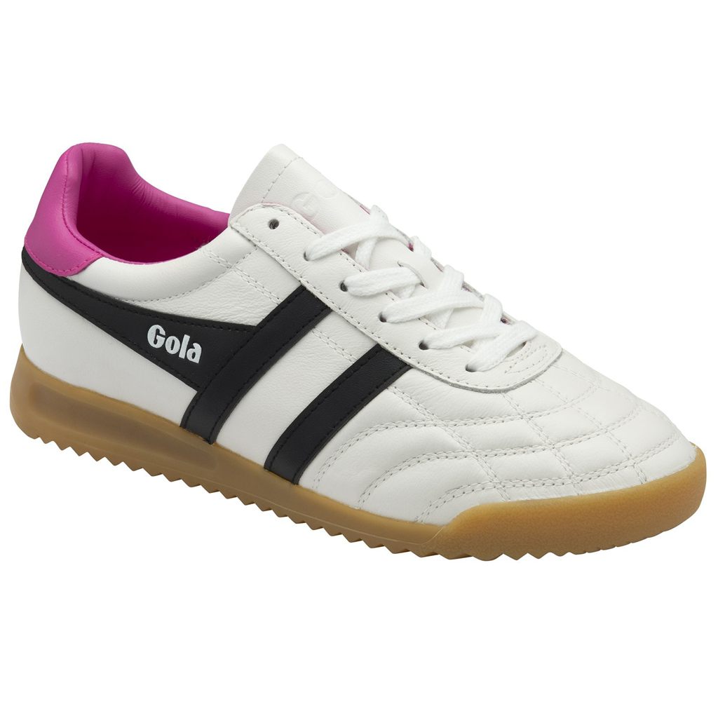 Gola Classics Stadium Sneakers Branco Pretas Rosa Portugal | FWKE73082