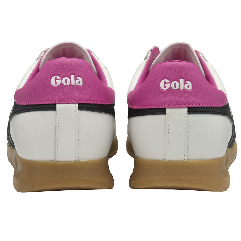 Gola Classics Stadium Sneakers Branco Pretas Rosa Portugal | FWKE73082