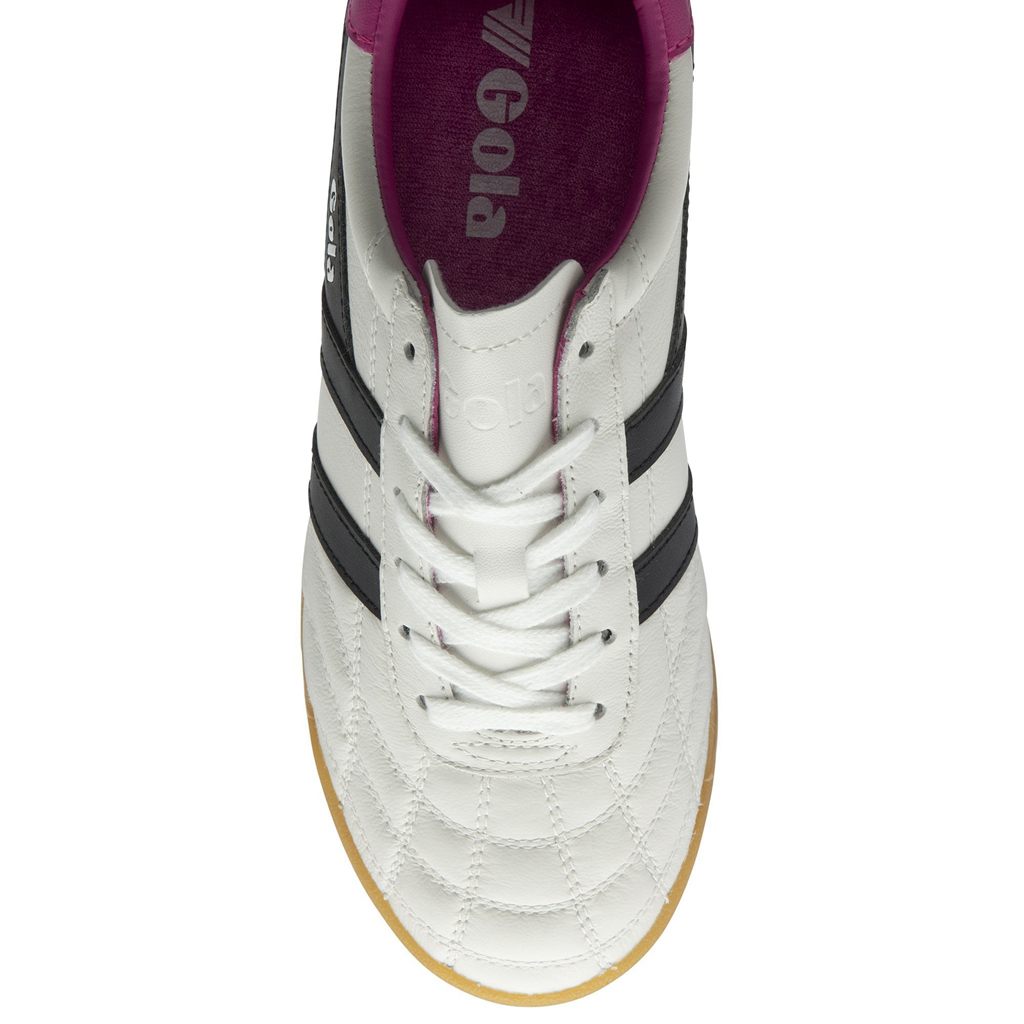Gola Classics Stadium Sneakers Branco Pretas Rosa Portugal | FWKE73082