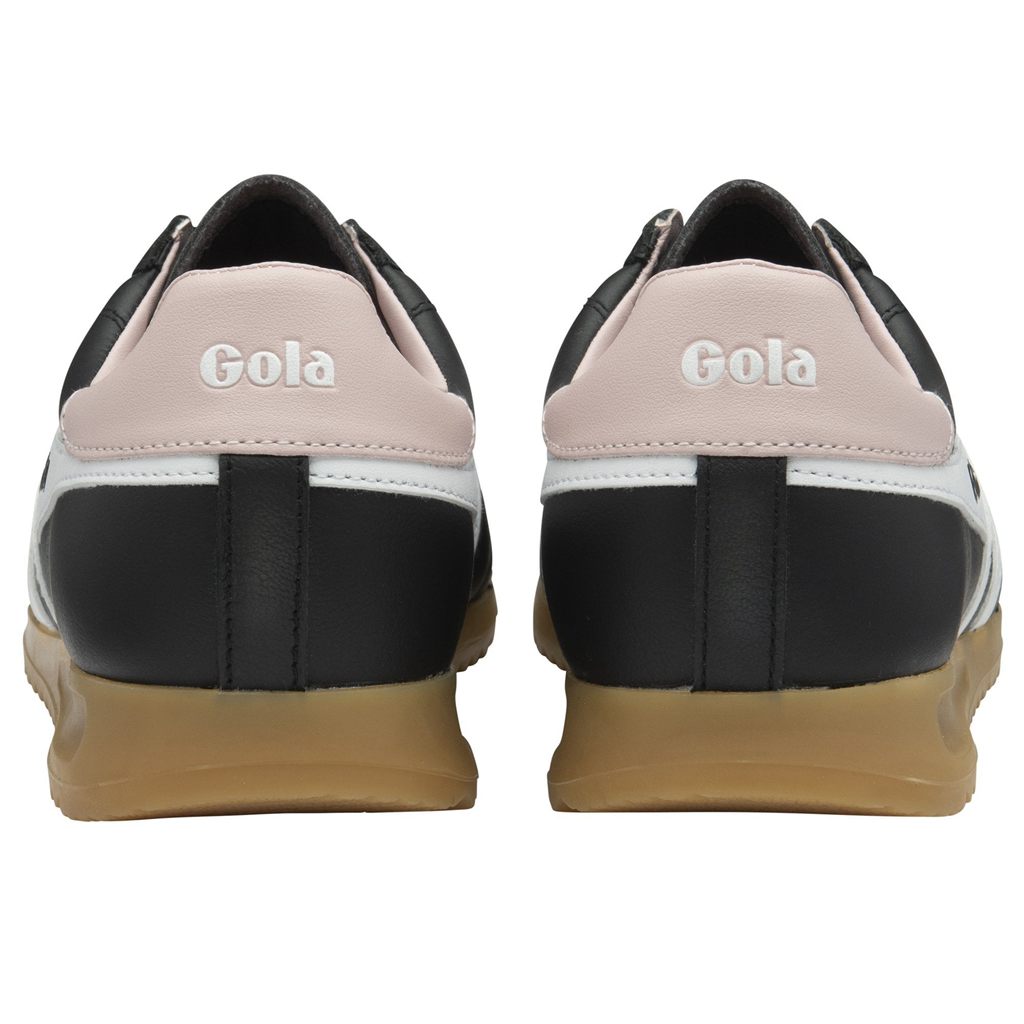 Gola Classics Stadium Sneakers Pretas Branco Rosa Portugal | YTEN05123