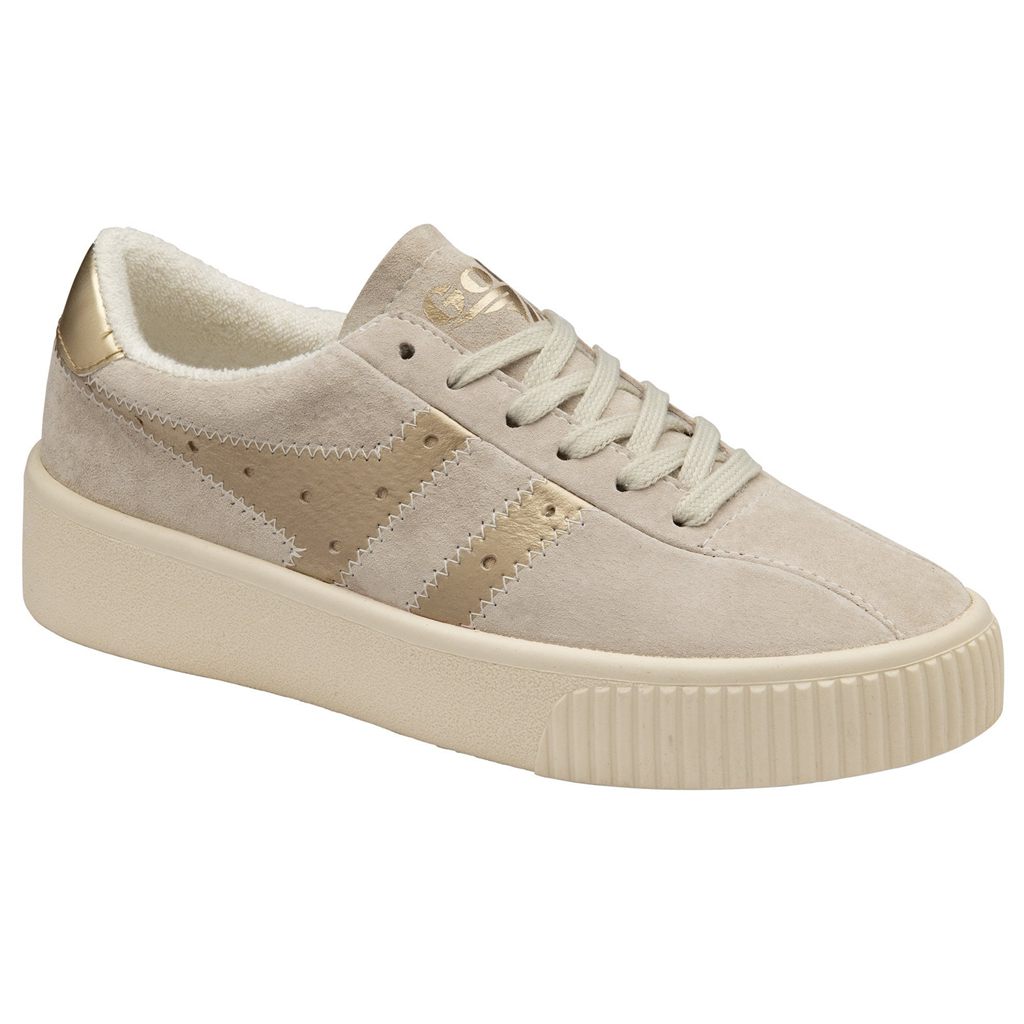 Gola Classics Super Court Metallic Sneakers Branco Douradas Portugal | NPWA57438