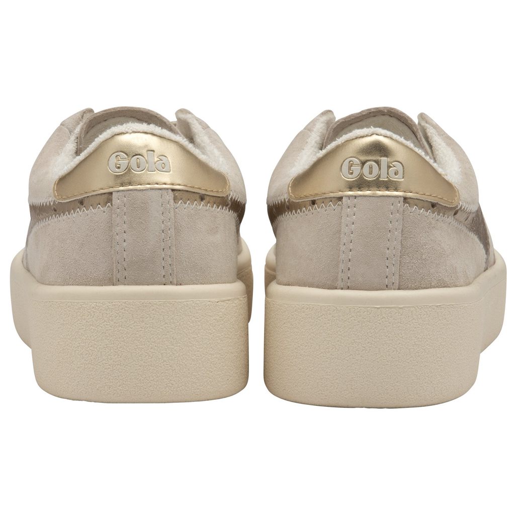 Gola Classics Super Court Metallic Sneakers Branco Douradas Portugal | NPWA57438