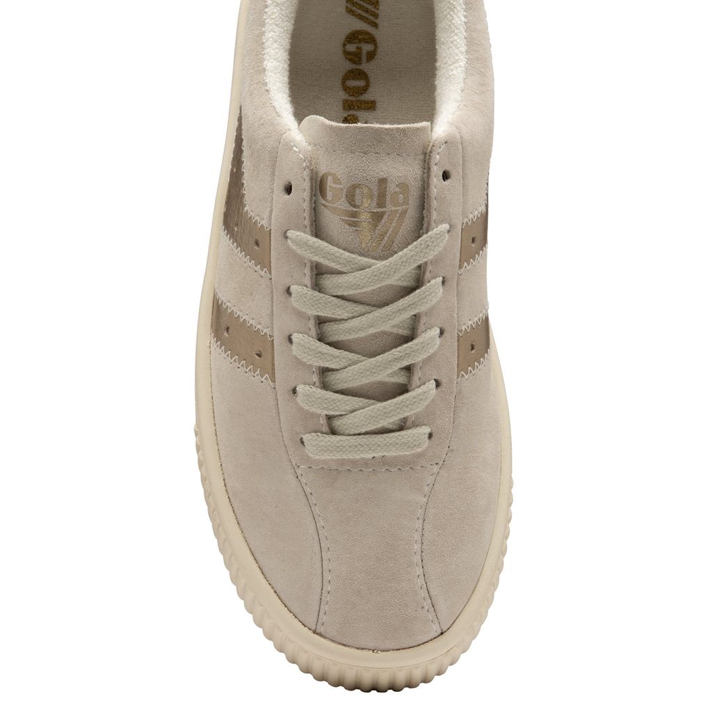 Gola Classics Super Court Metallic Sneakers Branco Douradas Portugal | NPWA57438