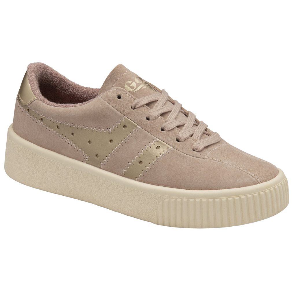 Gola Classics Super Court Metallic Sneakers Douradas Portugal | KMAE02713