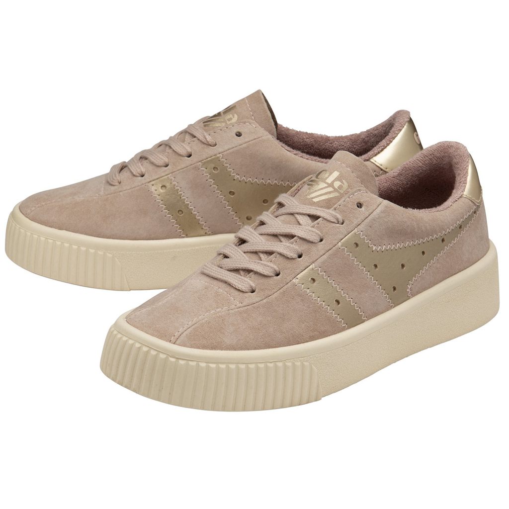 Gola Classics Super Court Metallic Sneakers Douradas Portugal | KMAE02713