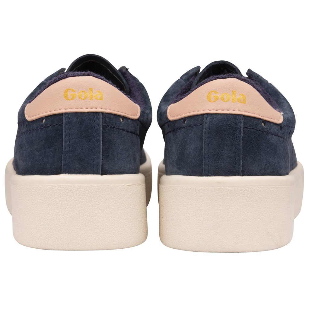 Gola Classics Super Court Suede Sneakers Azul Marinho Rosa Portugal | INPB39204