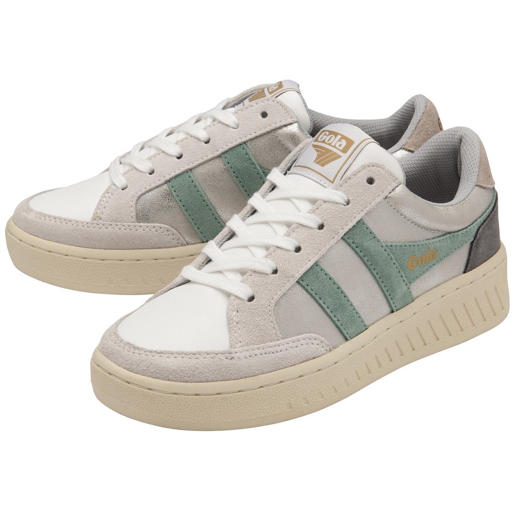 Gola Classics Superslam Blaze Sneakers Prateadas Verdes Cinzentas Portugal | PJTR07351
