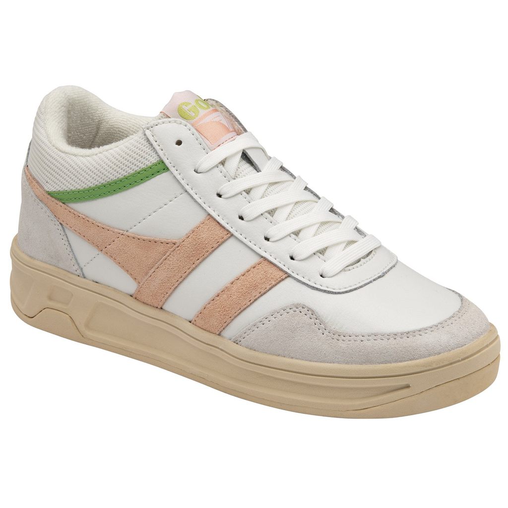Gola Classics Swerve Sneakers Branco Rosa Verdes Portugal | YVHJ03491