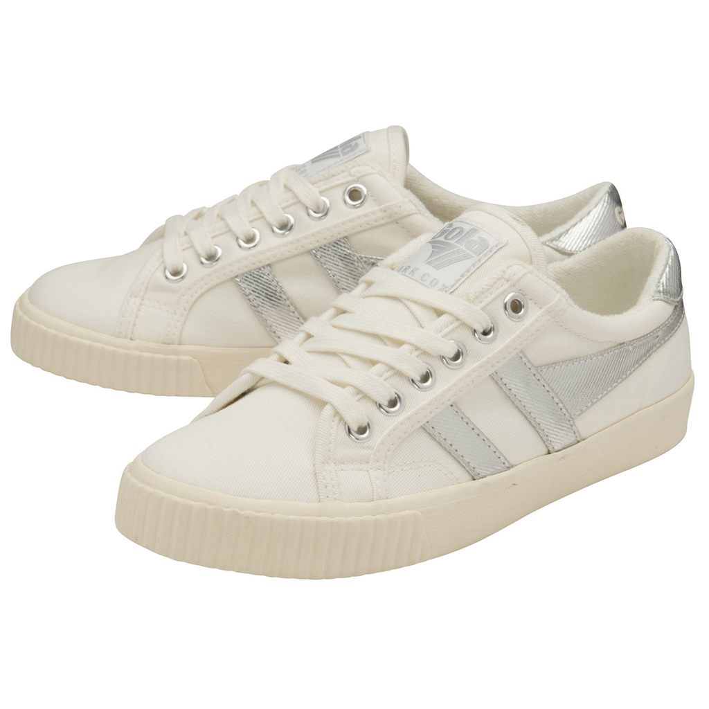 Gola Classics Tennis Mark Cox Sneakers Branco Prateadas Portugal | ZBOU06748