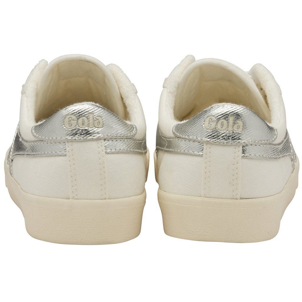 Gola Classics Tennis Mark Cox Sneakers Branco Prateadas Portugal | ZBOU06748