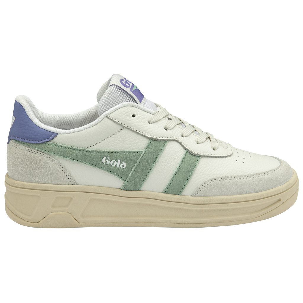 Gola Classics Topspin Sneakers Branco Verdes Lavanda Portugal | WMES43057