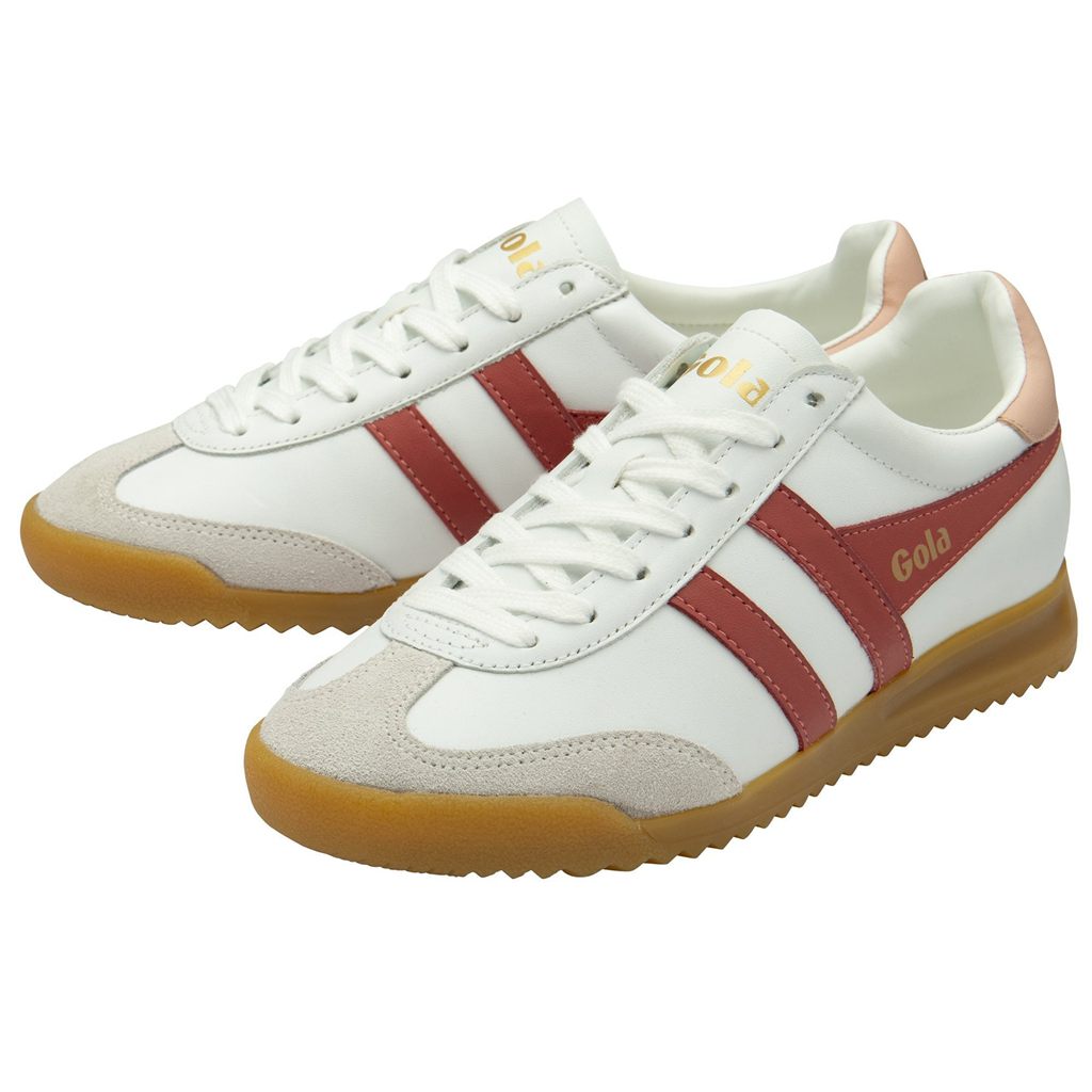 Gola Classics Torpedo Leather Sneakers Branco Rosa Portugal | UQKS30746