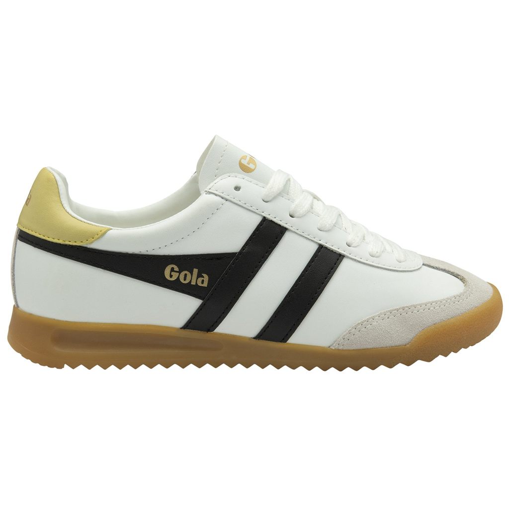 Gola Classics Torpedo Leather Sneakers Branco Pretas Limão Portugal | RSCT90345