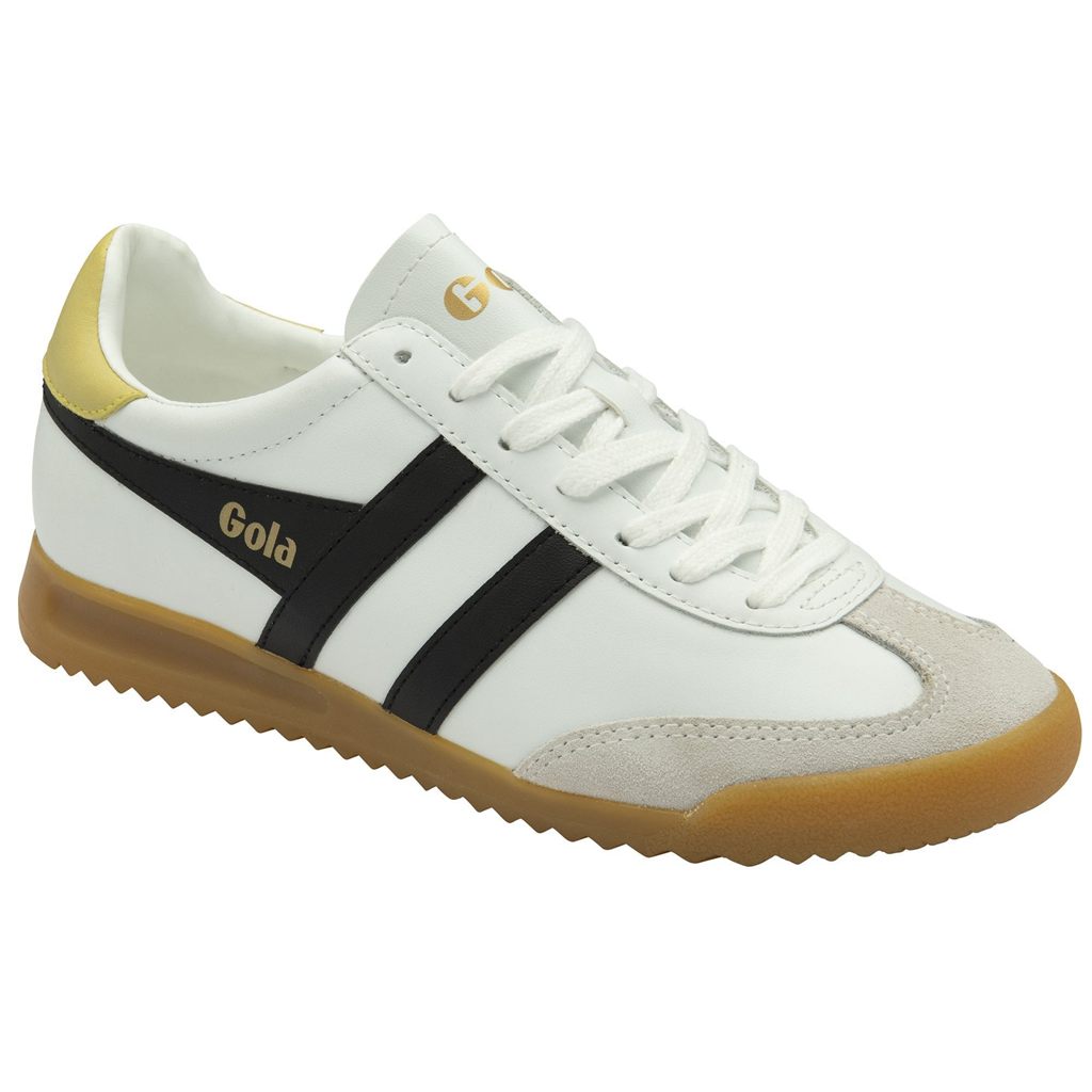 Gola Classics Torpedo Leather Sneakers Branco Pretas Limão Portugal | RSCT90345