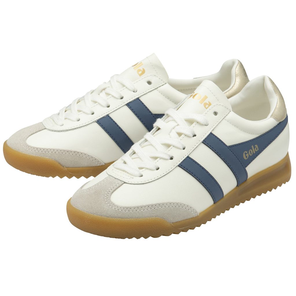 Gola Classics Torpedo Leather Sneakers Branco Douradas Portugal | LBJC25398