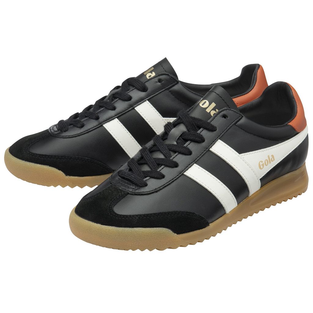 Gola Classics Torpedo Leather Sneakers Pretas Branco Laranja Portugal | YRWV09641