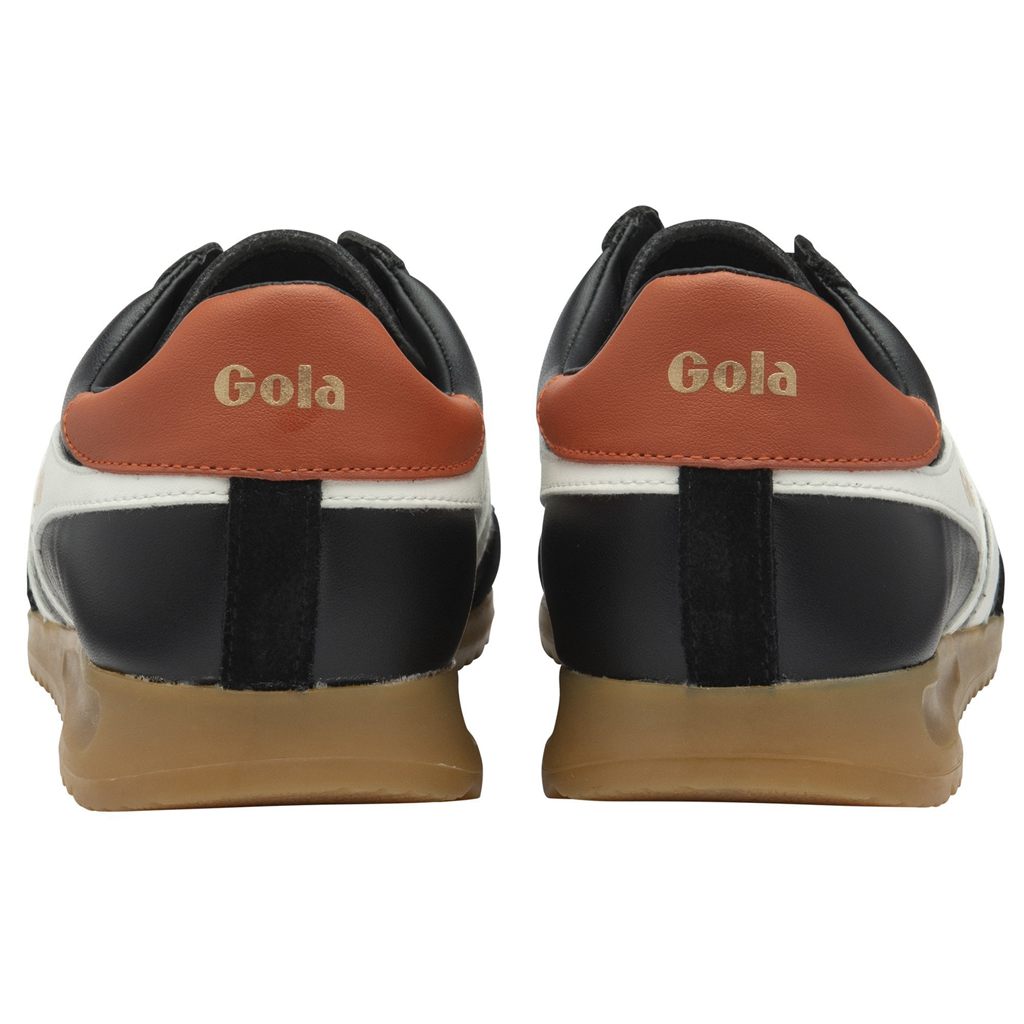 Gola Classics Torpedo Leather Sneakers Pretas Branco Laranja Portugal | YRWV09641