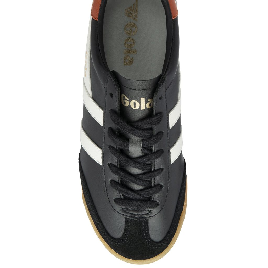 Gola Classics Torpedo Leather Sneakers Pretas Branco Laranja Portugal | YRWV09641
