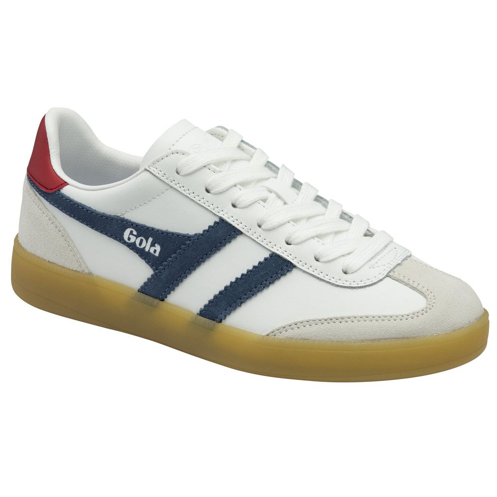 Gola Classics Viper Leather Sneakers Branco Vermelhas Escuro Portugal | FLKO08427