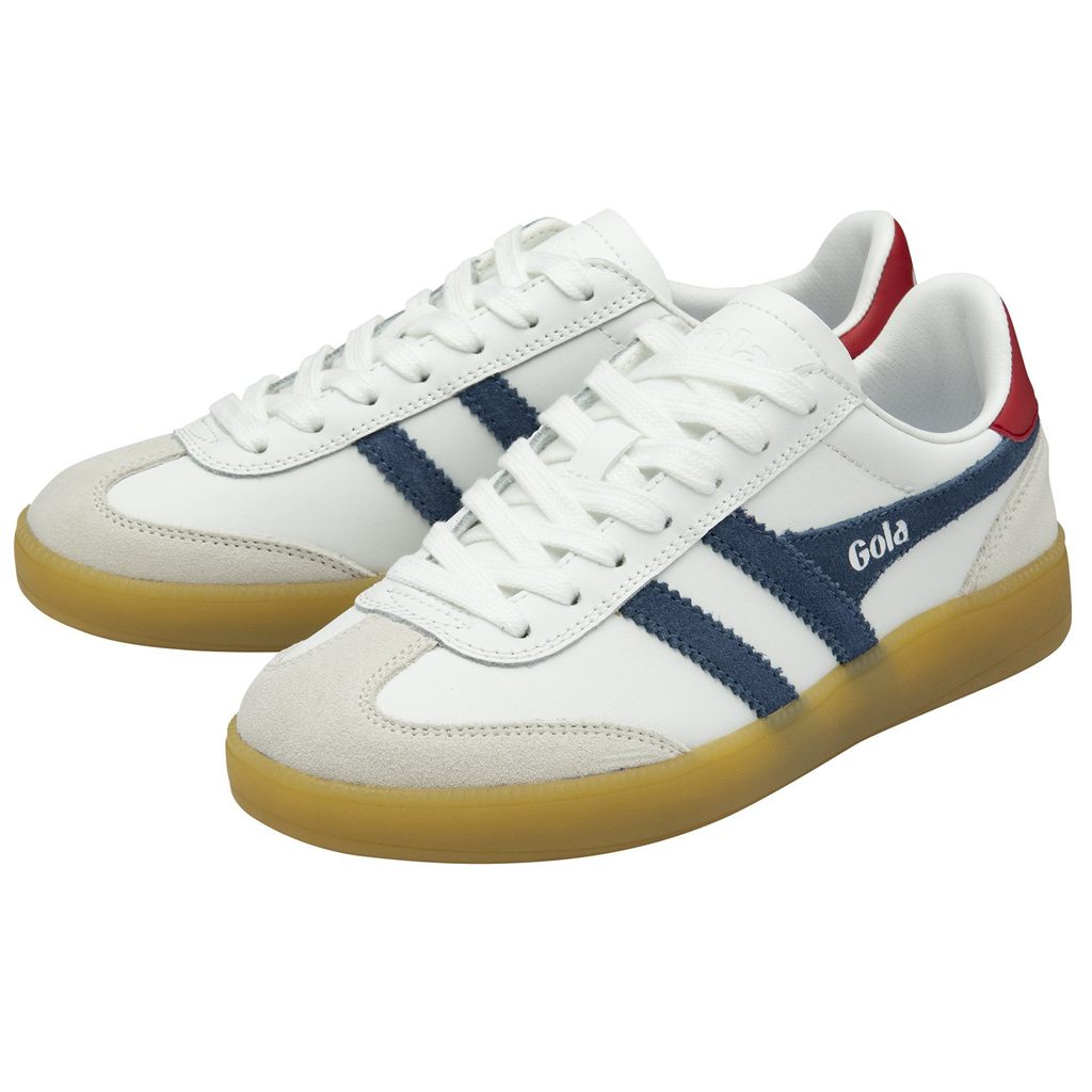 Gola Classics Viper Leather Sneakers Branco Vermelhas Escuro Portugal | FLKO08427
