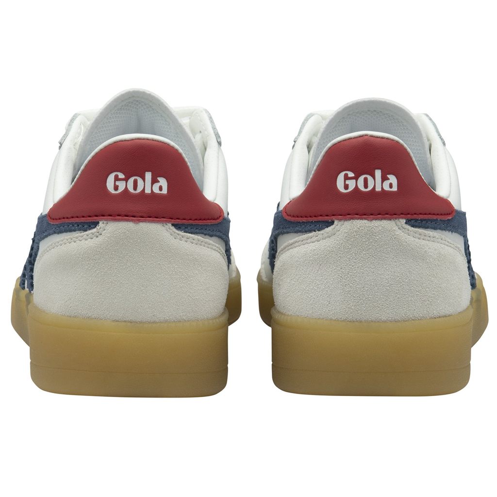 Gola Classics Viper Leather Sneakers Branco Vermelhas Escuro Portugal | FLKO08427