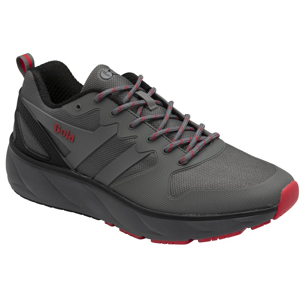Gola Performance Thunder Sneakers Pretas Vermelhas Escuro Portugal | ORJF03295