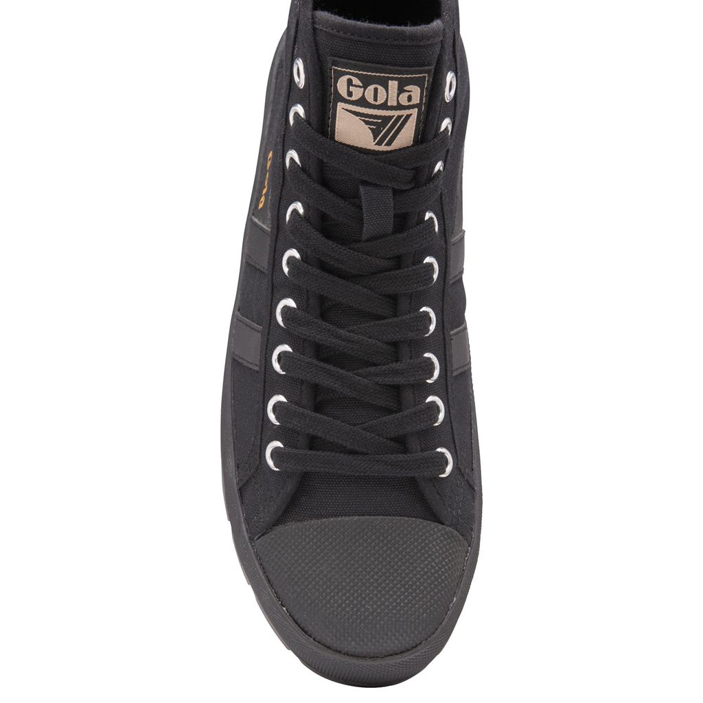 Gola Vegan Classics Coaster Peak High Sneakers Pretas Pretas Pretas Portugal | RNOP62174