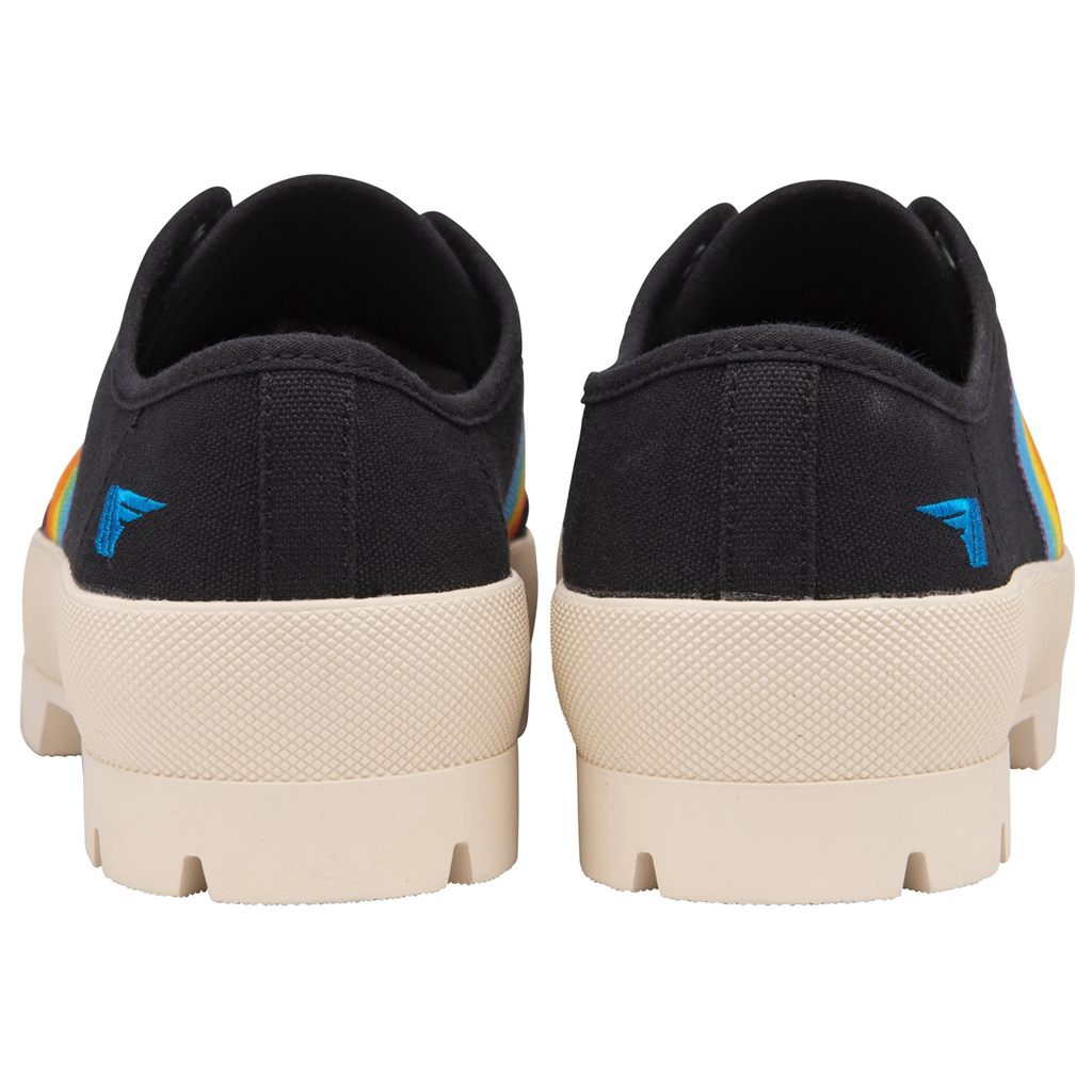 Gola Vegan Classics Coaster Peak Rainbow Shoes Pretas Portugal | XZLT03861