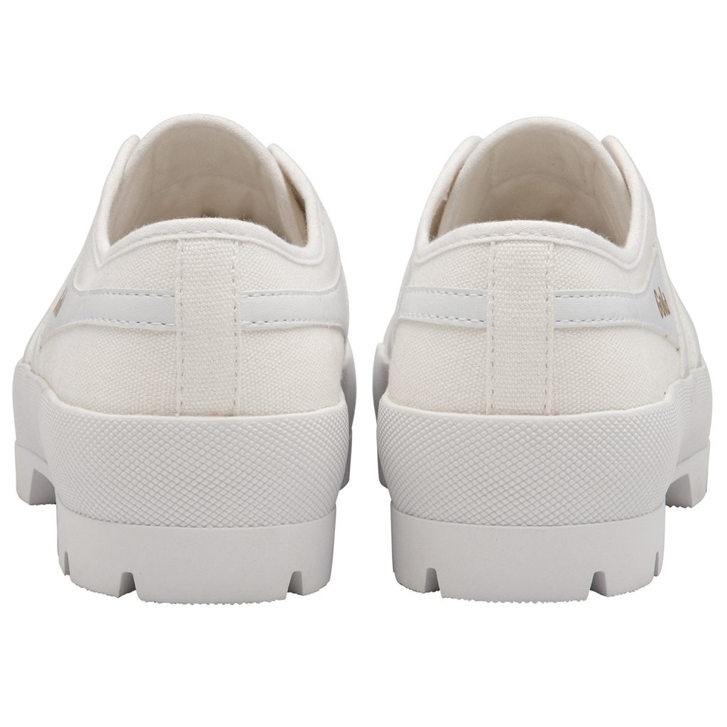 Gola Vegan Classics Coaster Peak Sneakers Branco Branco Portugal | QKHG48931