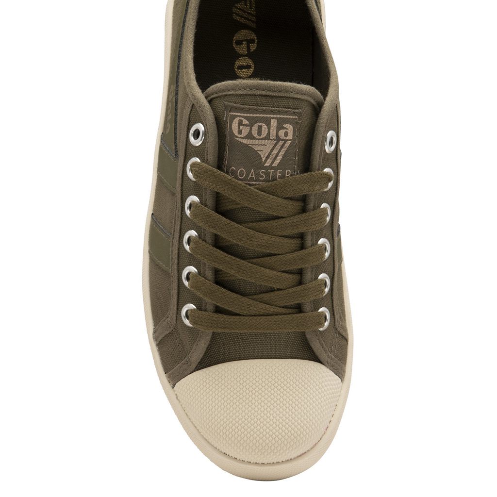 Gola Vegan Classics Coaster Peak Sneakers Caqui Caqui Branco Portugal | PFIX82517