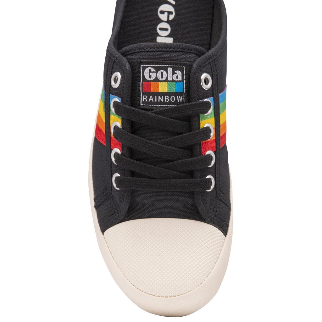 Gola Vegan Classics Coaster Rainbow Mule Plimsolls Shoes Pretas Portugal | CEOJ41280