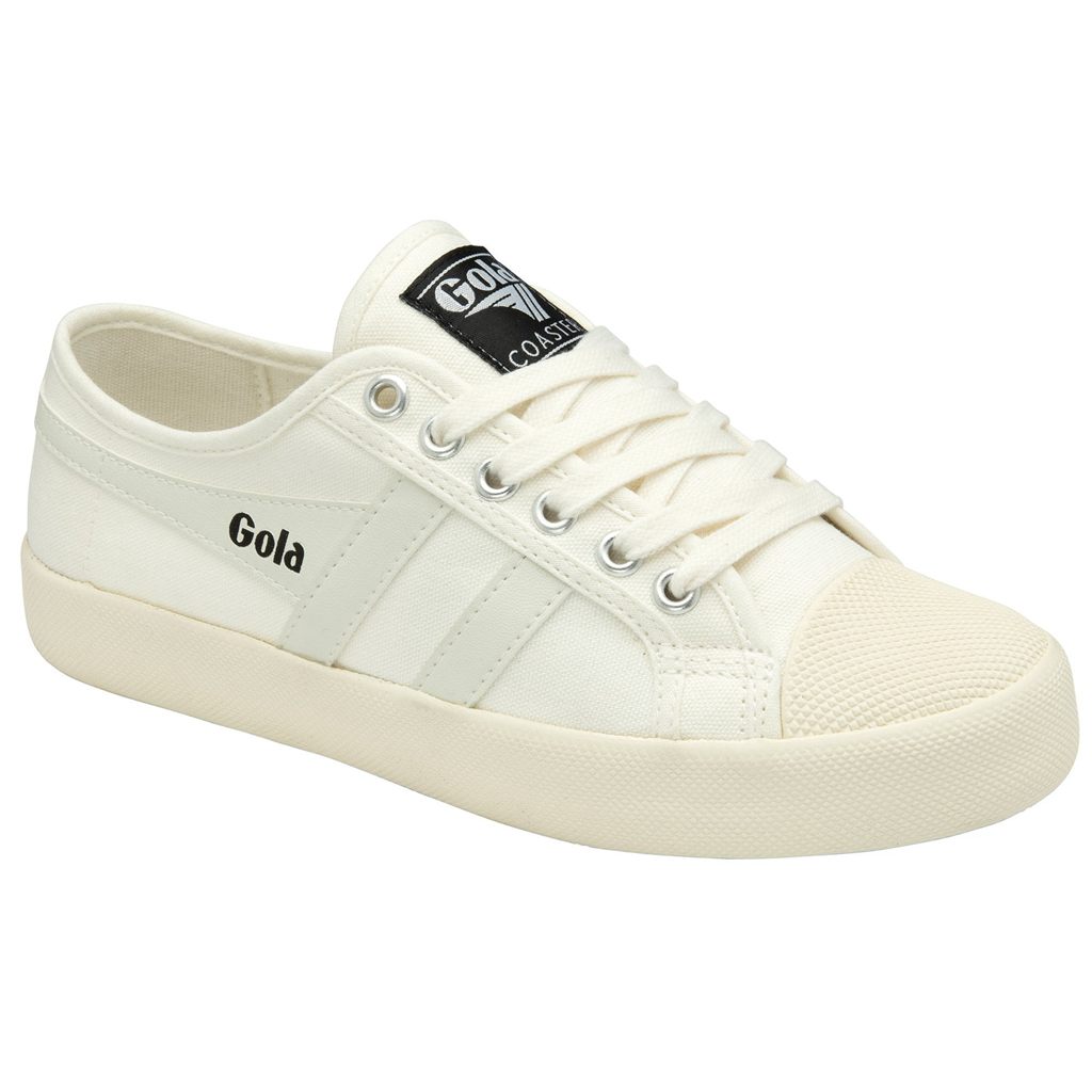 Gola Vegan Classics Coaster Shoes Branco Branco Portugal | WKCA60918