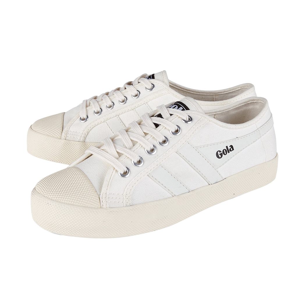Gola Vegan Classics Coaster Shoes Branco Branco Portugal | WKCA60918