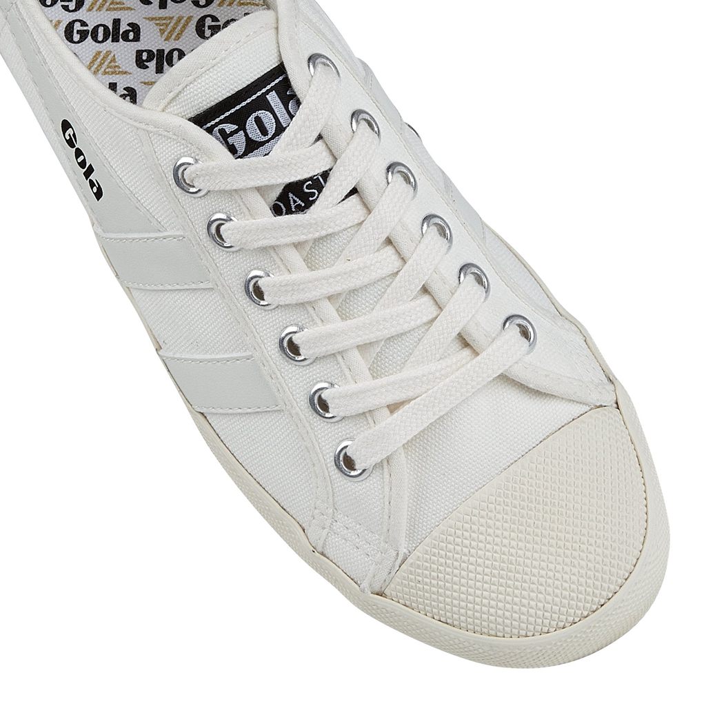 Gola Vegan Classics Coaster Shoes Branco Branco Portugal | WKCA60918