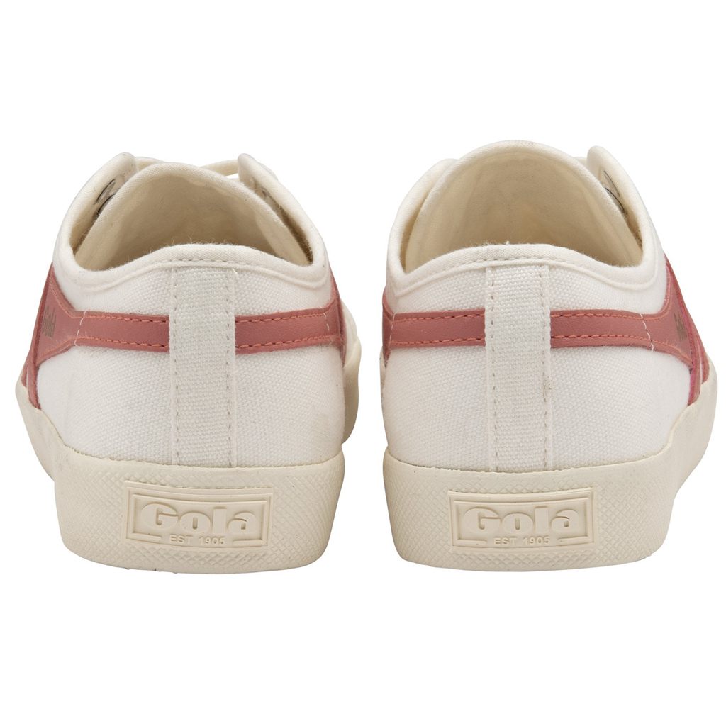 Gola Vegan Classics Coaster Shoes Branco Coral Rosa Portugal | FBCK19803