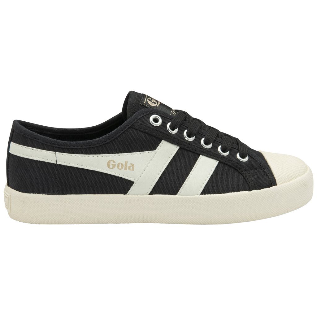 Gola Vegan Classics Coaster Shoes Pretas Branco Douradas Portugal | ABXS05194