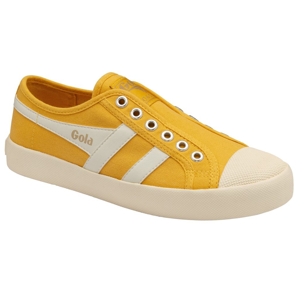 Gola Vegan Classics Coaster Slip Shoes Branco Portugal | SBPY63905