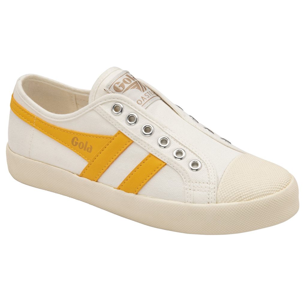 Gola Vegan Classics Coaster Slip Shoes Branco Portugal | SIYM39214