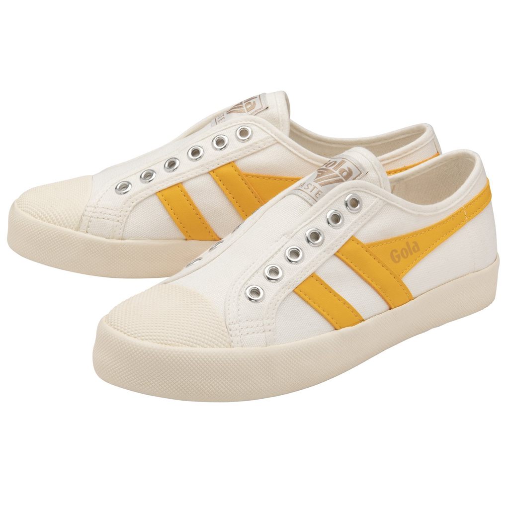 Gola Vegan Classics Coaster Slip Shoes Branco Portugal | SIYM39214