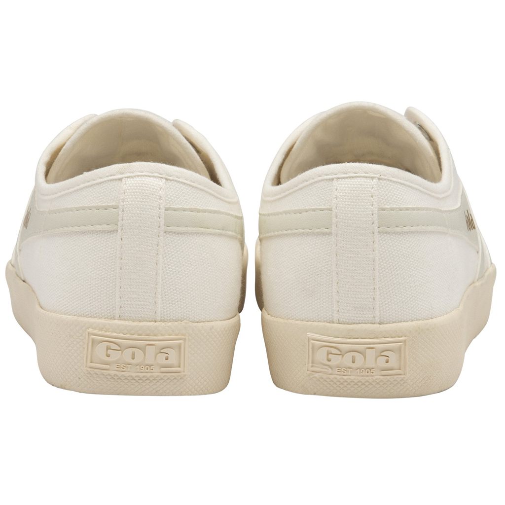 Gola Vegan Classics Coaster Slip Shoes Branco Branco Portugal | MKSF47691