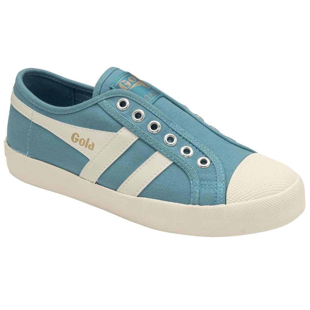 Gola Vegan Classics Coaster Slip Shoes Branco Portugal | LOES09782