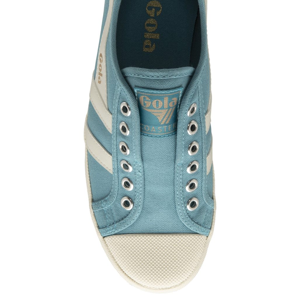 Gola Vegan Classics Coaster Slip Shoes Branco Portugal | LOES09782