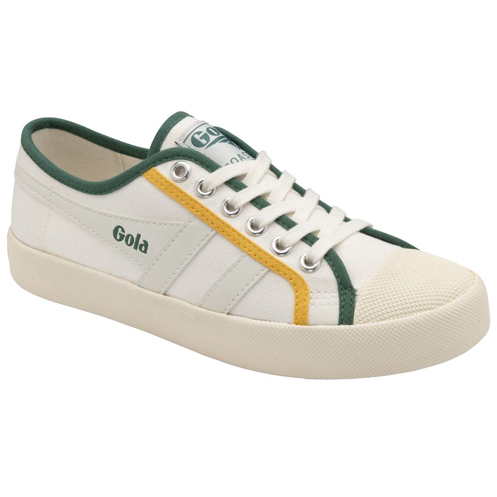 Gola Vegan Classics Coaster Smash Shoes Branco Verdes Escuro Portugal | XWIU73586