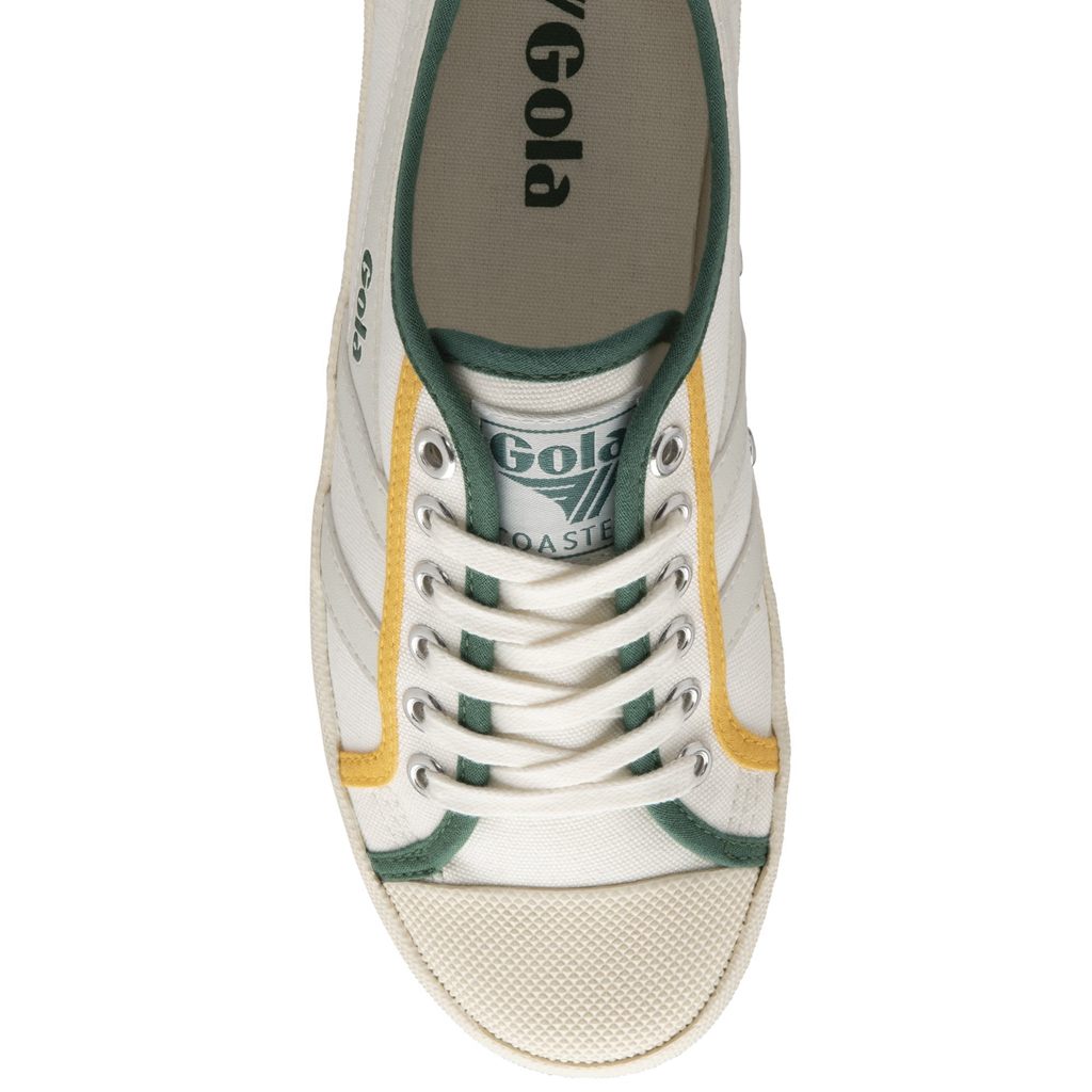 Gola Vegan Classics Coaster Smash Shoes Branco Verdes Escuro Portugal | XWIU73586