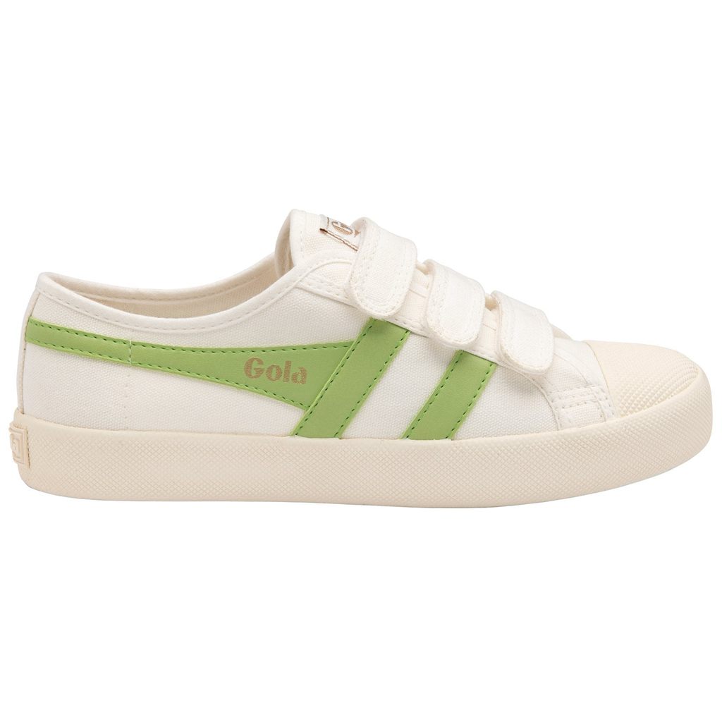 Gola Vegan Classics Coaster Strap Sneakers Branco Verdes Portugal | BROJ76492
