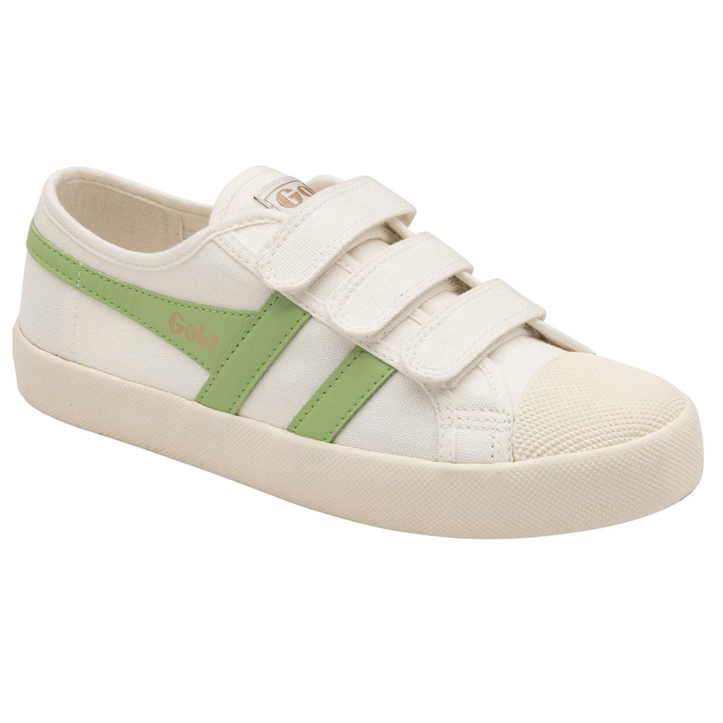 Gola Vegan Classics Coaster Strap Sneakers Branco Verdes Portugal | BROJ76492
