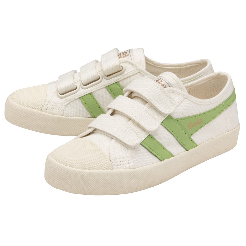 Gola Vegan Classics Coaster Strap Sneakers Branco Verdes Portugal | BROJ76492